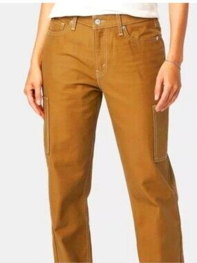 Levi's Womens Denizen's Straight Leg Jeans 29 Vintage Mid Rise Loose 8 NWT Brown